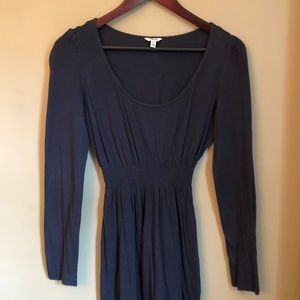 Long Sleeve Navy Dress